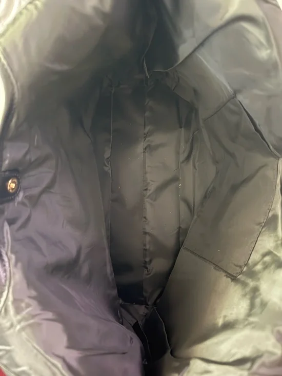 Victoria's Secret Tote Bag Red Black Plaid Large Shoulder Bag VS Logo - Picture 3 of 3